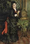 Pierre Renoir Woman with a Parrot(Henriette Darras) oil on canvas